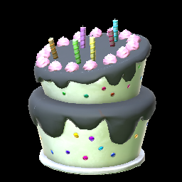 Rocket League Items Birthday Cake Black