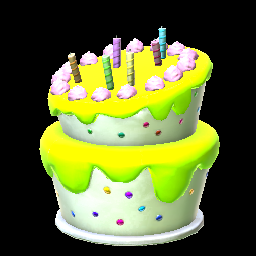 Rocket League Items Birthday Cake Lime