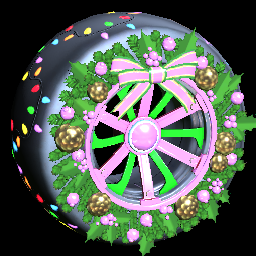 Rocket League Items Christmas Wreath Pink