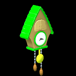 Rocket League Items Cuckoo Clock Forest Green