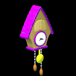 Rocket League Items Cuckoo Clock Purple