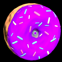 Rocket League Items Doughnut Purple