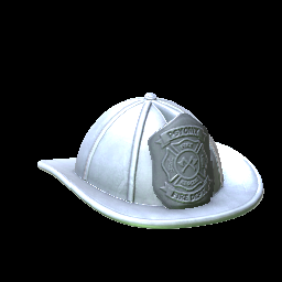 Rocket League Items Fire Helmet Titanium White