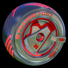 Rocket League Items Franko Fone: Inverted Crimson