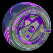 Rocket League Items Franko Fone: Inverted Purple