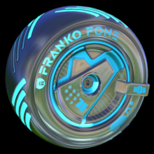 Rocket League Items Franko Fone: Inverted Sky Blue