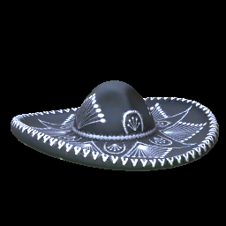 Rocket League Items Mariachi Hat Titanium White