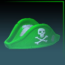 Rocket League Items Pirate's Hat Forest Green