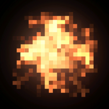 Rocket League Items Pixel Fire Orange