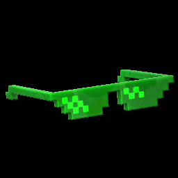 Rocket League Items Pixelated Shades: Multichrome Forest Green
