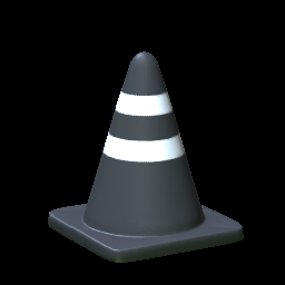 Rocket League Items Traffic Cone Black
