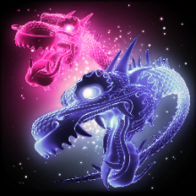 Dueling Dragons Purple
