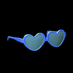 Heart Glasses Cobalt
