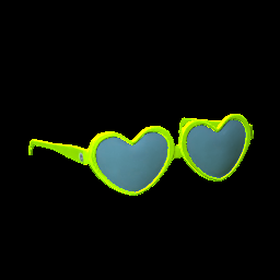 Heart Glasses Lime