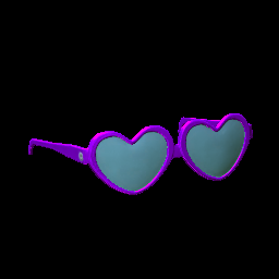 Heart Glasses Purple
