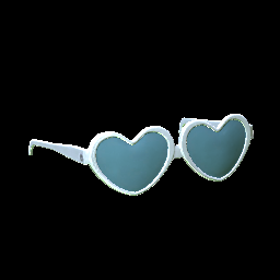 Heart Glasses Titanium White